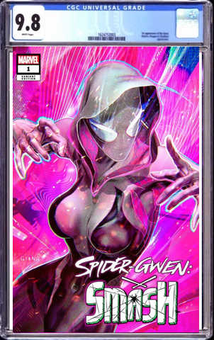 9.8 CGC Graded Spider-Gwen: Smash #1 John Giang Exclusive Variant Underdog Comics Canada