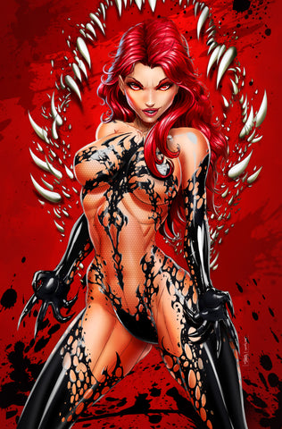 Jamie Tyndall Carnage Cosplay Red Series C2E2 Con Exclusive Naughty Virgin Variant